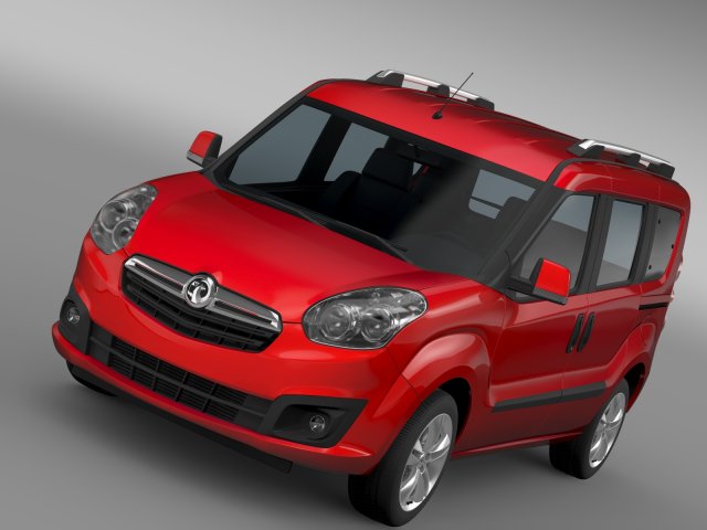 vauxhall combo tour h1l1 2015 3D Model .c4d .max .obj .3ds .fbx .stl .blend 