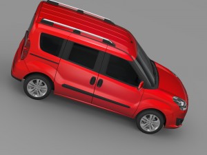 vauxhall combo tour h1l1 2015 3D Model