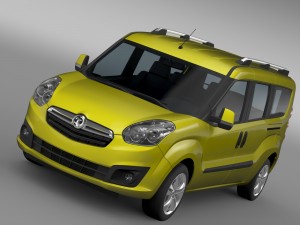 vauxhall combo tour h1l2 2015 Modelo 3D