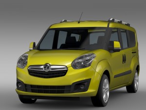 vauxhall combo tour h1l2 2015 3Dモデル