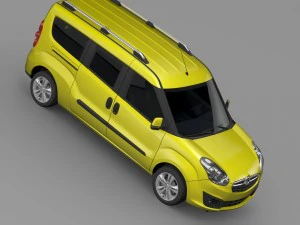 vauxhall combo tour h1l2 2015 3D Model