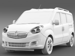 vauxhall combo tour h1l2 2015 3Dモデル