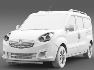 vauxhall combo tour h1l2 2015 3D Model