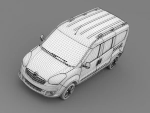 vauxhall combo tour h1l2 2015 3D Model