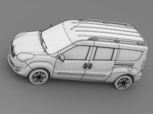 vauxhall combo tour h1l2 2015 3D Model