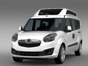 vauxhall combo tour h2l2 2015 3D Model
