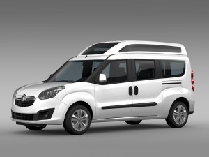 vauxhall combo tour h2l2 2015 3D Model