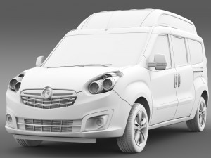 vauxhall combo tour h2l2 2015 3D Model