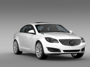 buick regal 2015 Modelo 3D