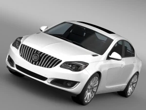 buick regal 2015 3D Model