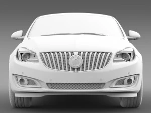 buick regal 2015 3D Model