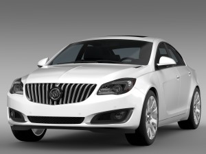 buick regal 2015 3D Model