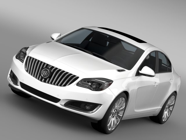buick regal flexfuel 2015 3D Model .c4d .max .obj .3ds .fbx .stl .blend 