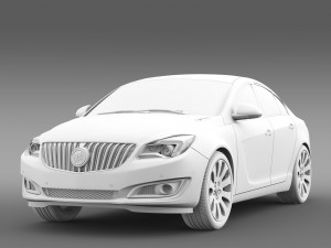 buick regal flexfuel 2015 3D Model