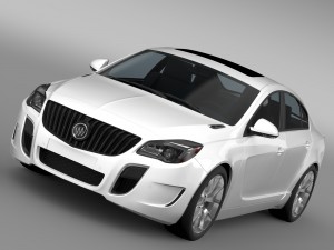 buick regal gs 2015 3D Model