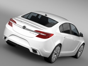 buick regal gs 2015 3D Model