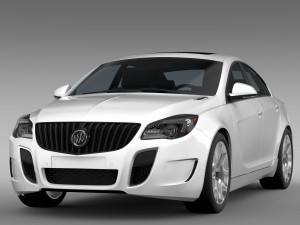 buick regal gs 2015 3D Model