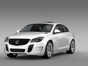 buick regal gs 2015 3D Model