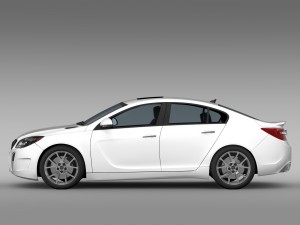 buick regal gs 2015 3D Model
