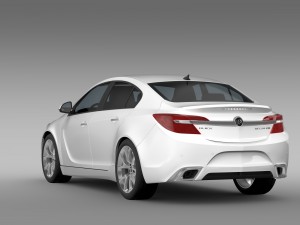 buick regal gs 2015 3D Model