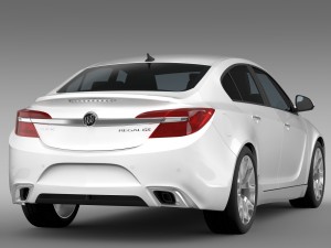 buick regal gs 2015 3D Model