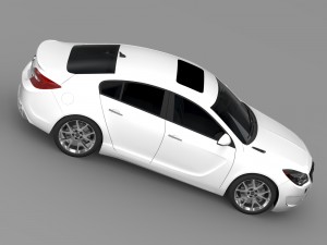 buick regal gs 2015 3D Model