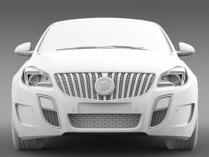buick regal gs 2015 3D Model