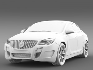 buick regal gs 2015 3D Model