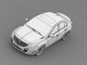 buick regal gs 2015 3D Model