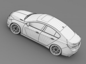 buick regal gs 2015 3D Model