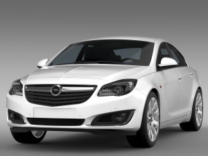 opel insignia 2015 Modelo 3D