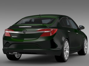 opel insignia hatchback 2015 Modelo 3D