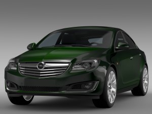 opel insignia hatchback 2015 Modelo 3D