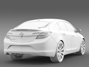 opel insignia hatchback 2015 Modelo 3D