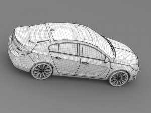 opel insignia hatchback 2015 Modelo 3D