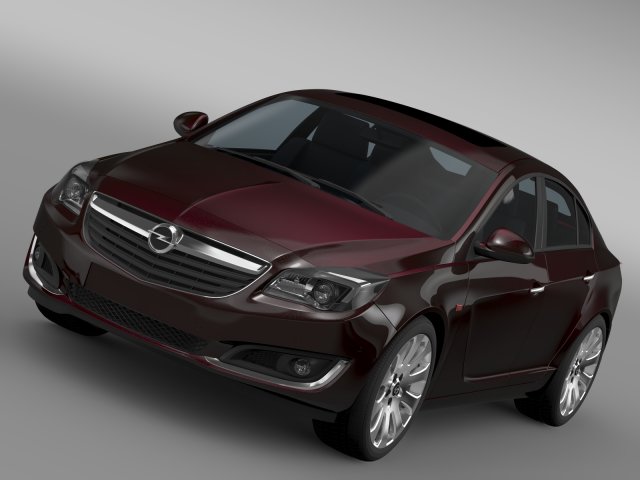 opel insignia hatchback ecoflex 2015 3D Model .c4d .max .obj .3ds .fbx .stl .blend 