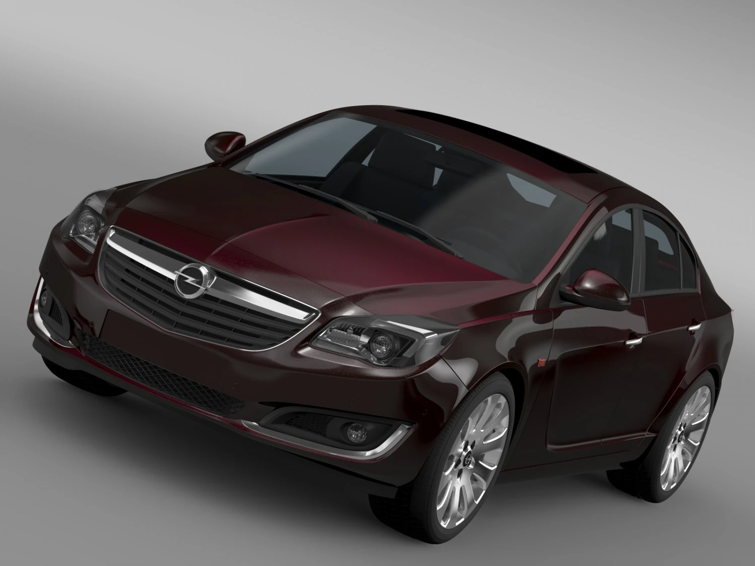 opel insignia hatchback ecoflex 2015 3D Model .c4d .max .obj .3ds .fbx .stl .blend