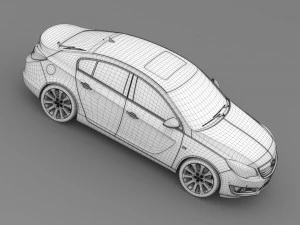 opel insignia hatchback ecoflex 2015 3D Model