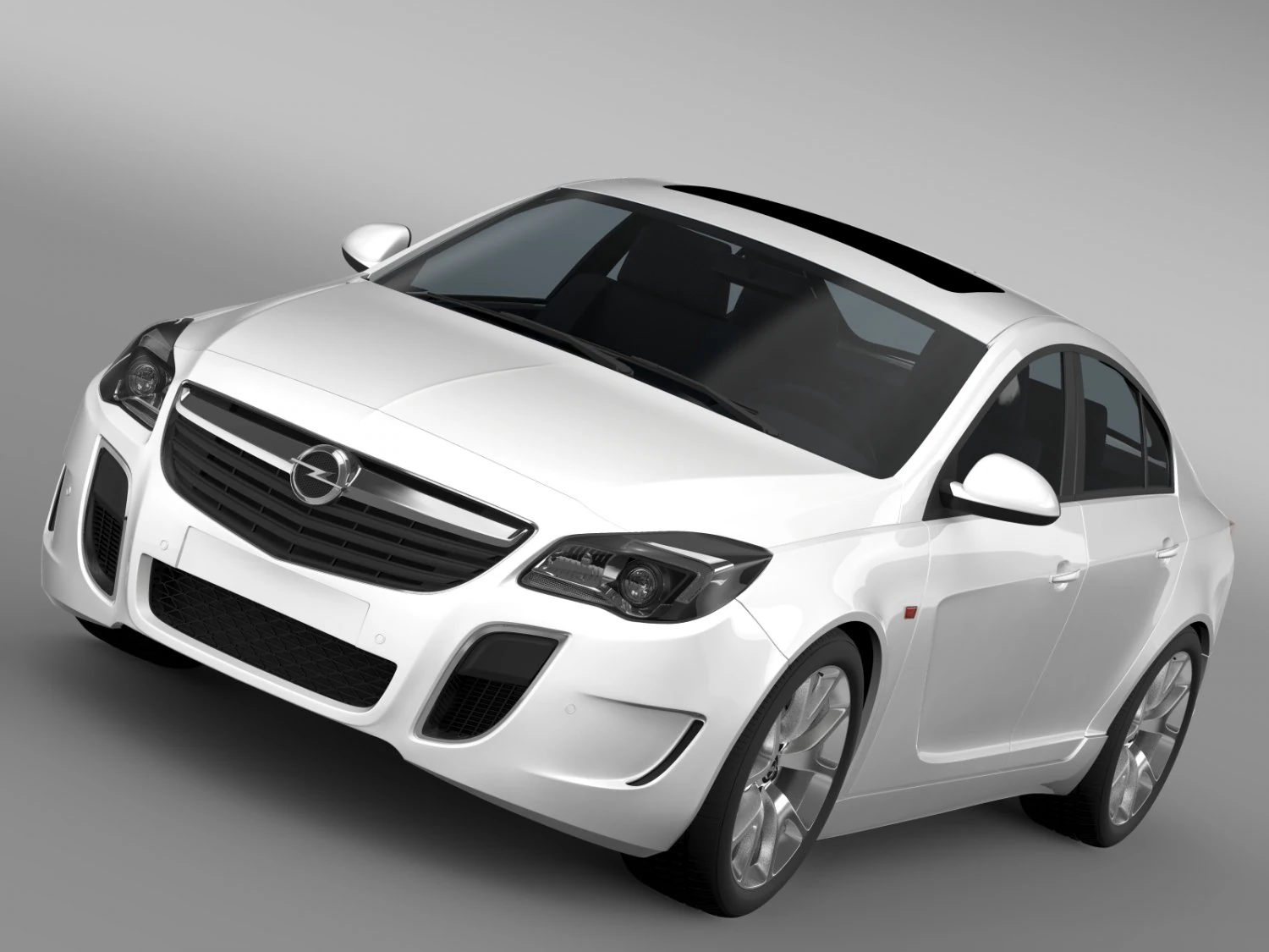 opel insignia opc 2015 3D Model .c4d .max .obj .3ds .fbx .stl .blend