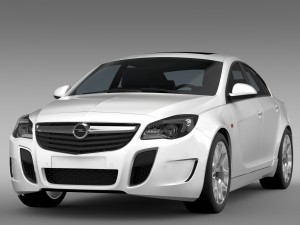 opel insignia opc 2015 Modello 3D