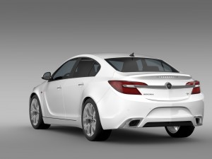 opel insignia opc 2015 Modello 3D