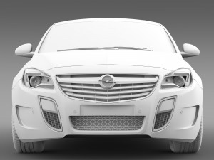 opel insignia opc 2015 Modello 3D