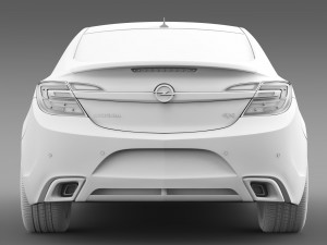 opel insignia opc 2015 Modello 3D