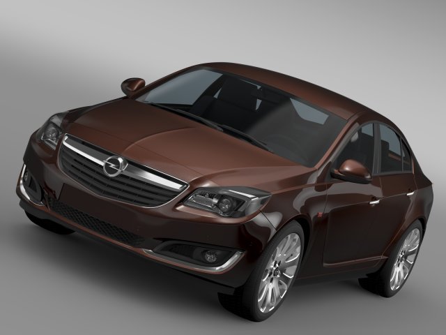 opel insignia turbo 2015 3D-Modell .c4d .max .obj .3ds .fbx .stl .blend 