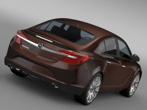 opel insignia turbo 2015 3D Model