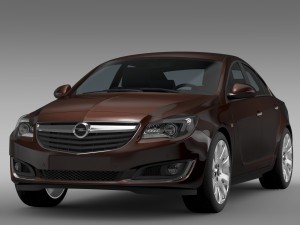 opel insignia turbo 2015 3D-Modell