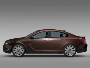 opel insignia turbo 2015 3D Model