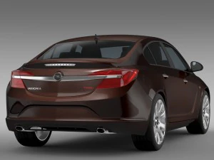 opel insignia turbo 2015 3D Model