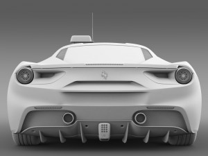 ferrari gtb 488 taxi 2016 3D मॉडल