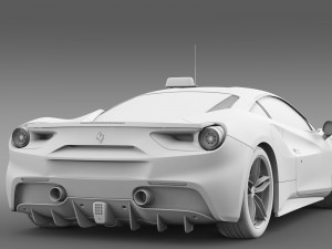 ferrari gtb 488 taxi 2016 3D मॉडल